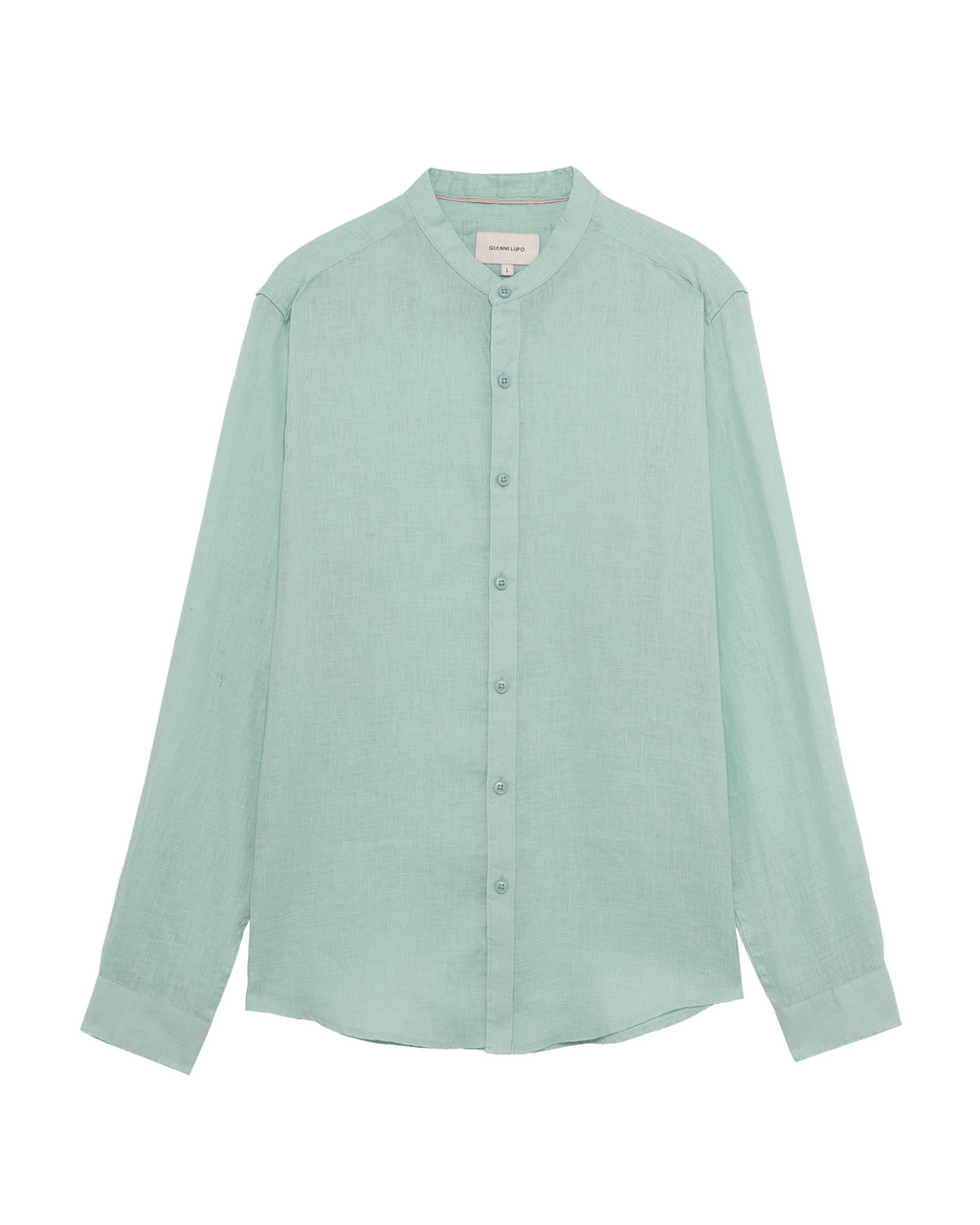 CAMICIA LINO GIANNI LUPO - COLLO COREANA