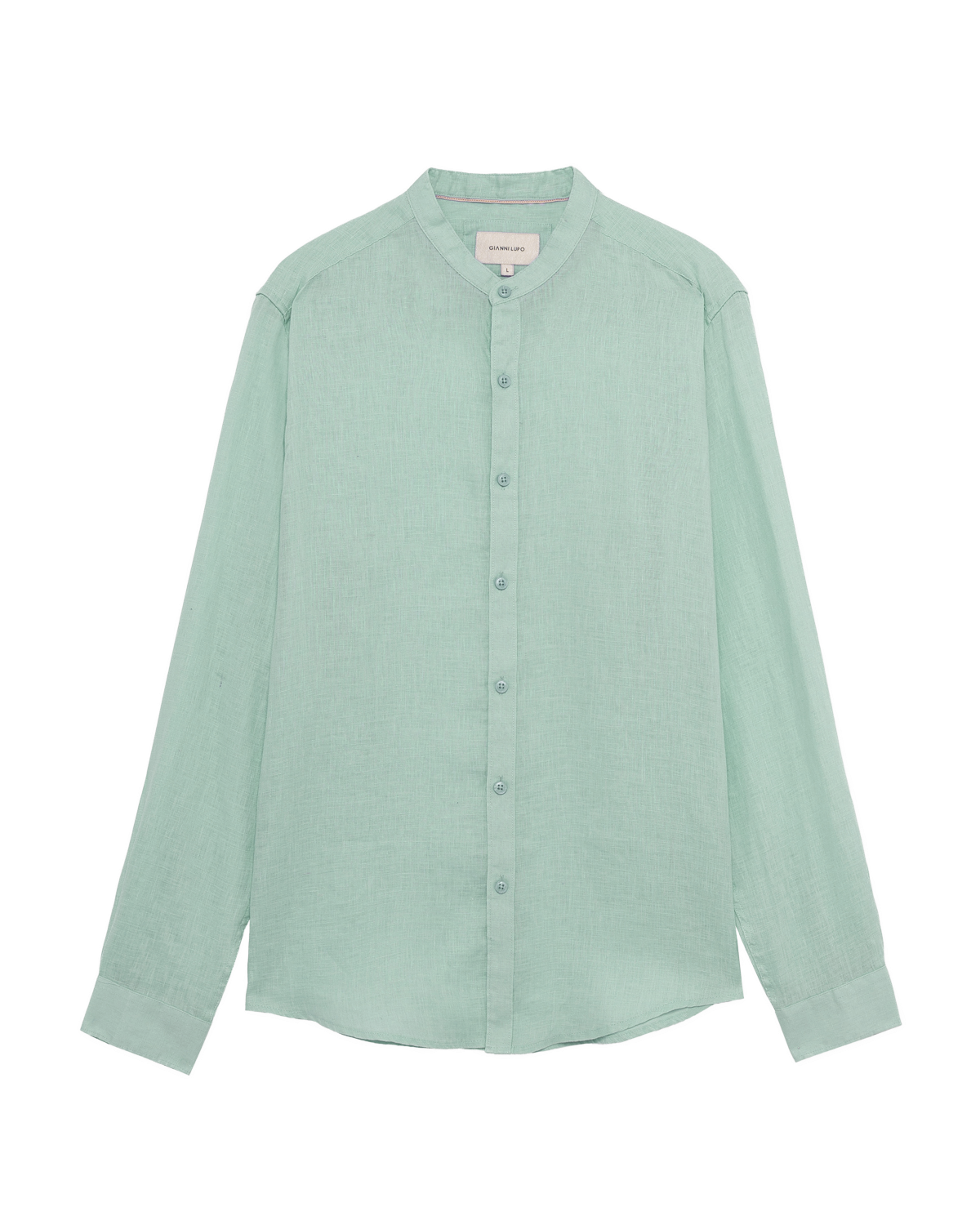 CAMICIA LINO GIANNI LUPO - COLLO COREANA