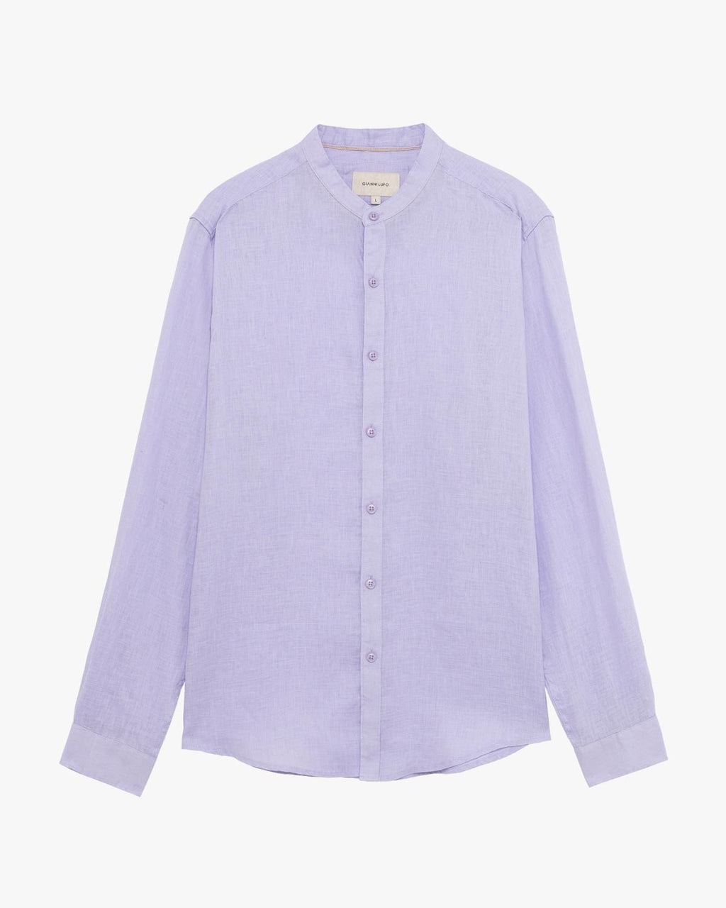 CAMICIA LINO GIANNI LUPO - COLLO COREANA
