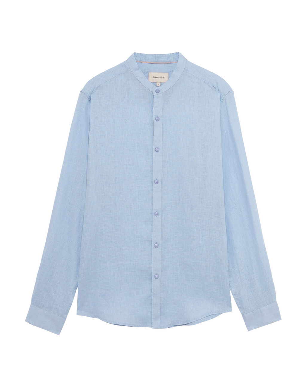 CAMICIA LINO GIANNI LUPO - COLLO COREANA