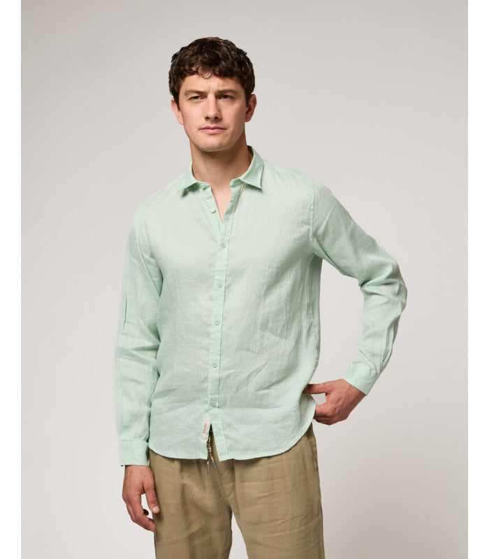 CAMICIA LINO GIANNI LUPO - COLLO ALLA FRANCESE