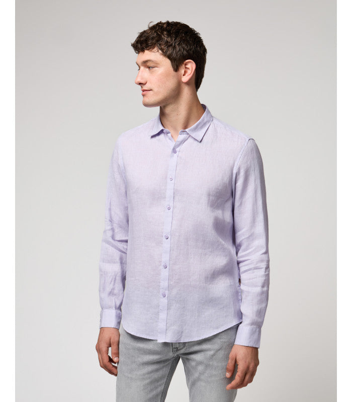 CAMICIA LINO GIANNI LUPO - COLLO ALLA FRANCESE