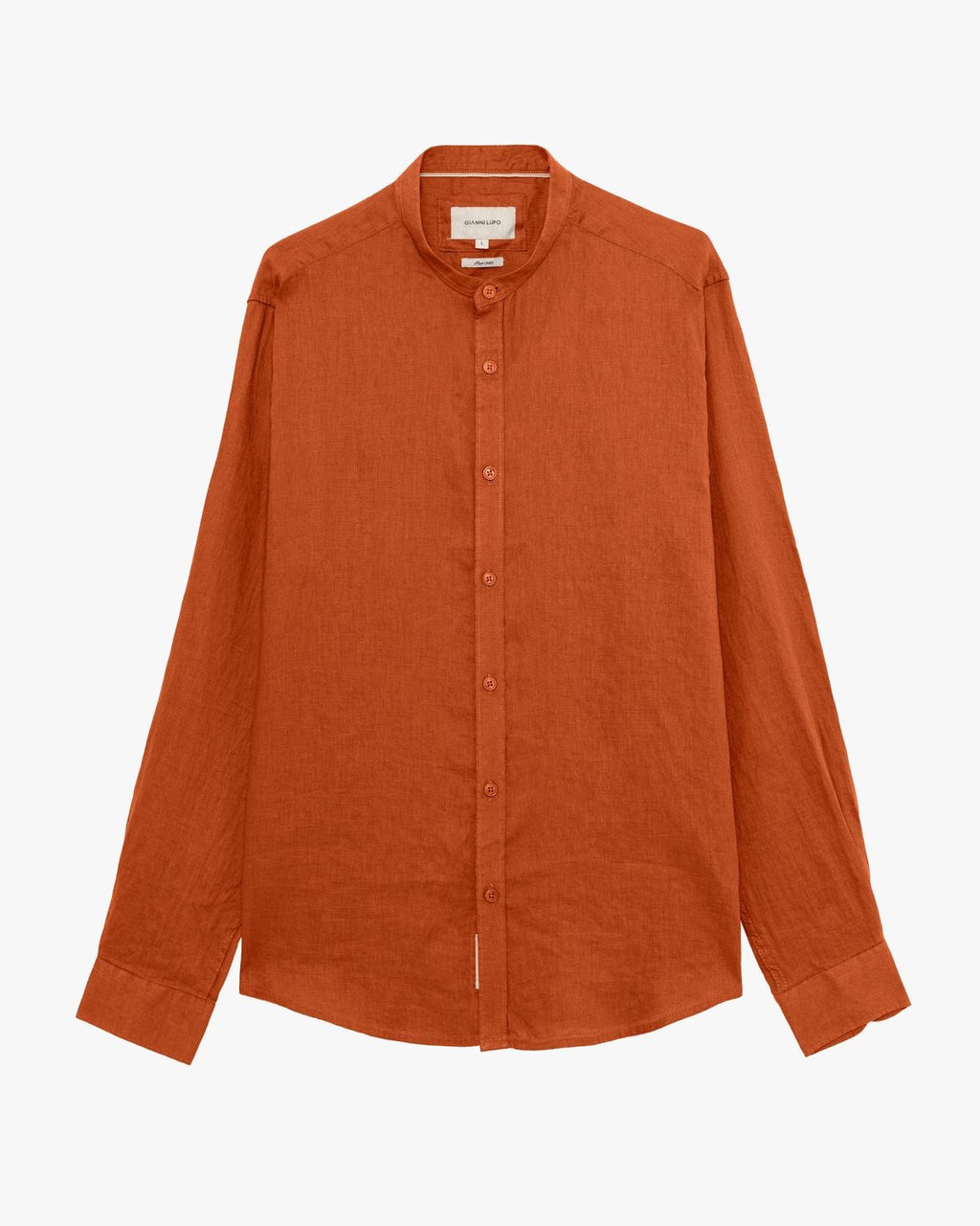CAMICIA LINO GIANNI LUPO - COLLO COREANA