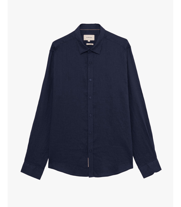 CAMICIA LINO GIANNI LUPO - COLLO ALLA FRANCESE