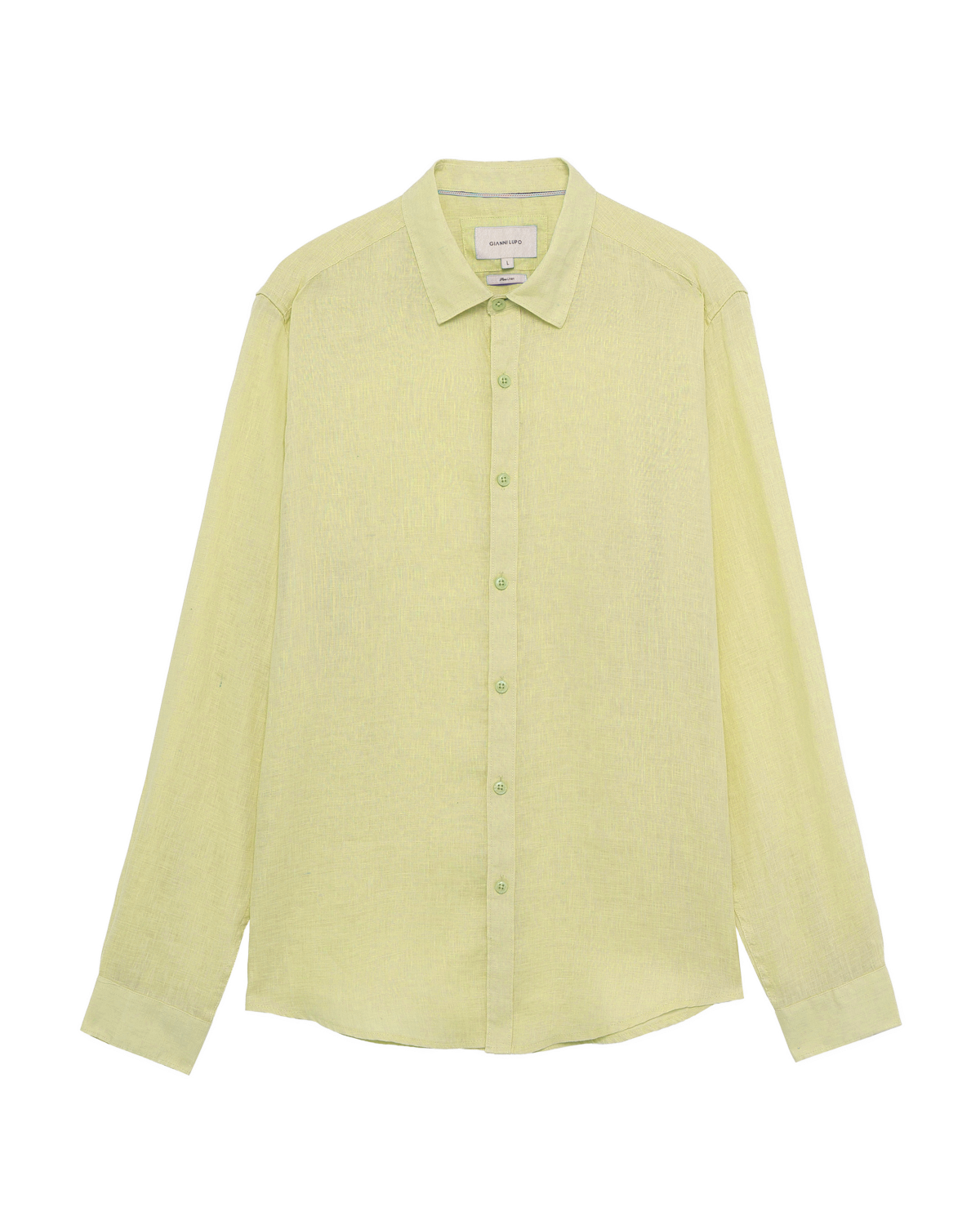 CAMICIA LINO GIANNI LUPO - COLLO ALLA FRANCESE