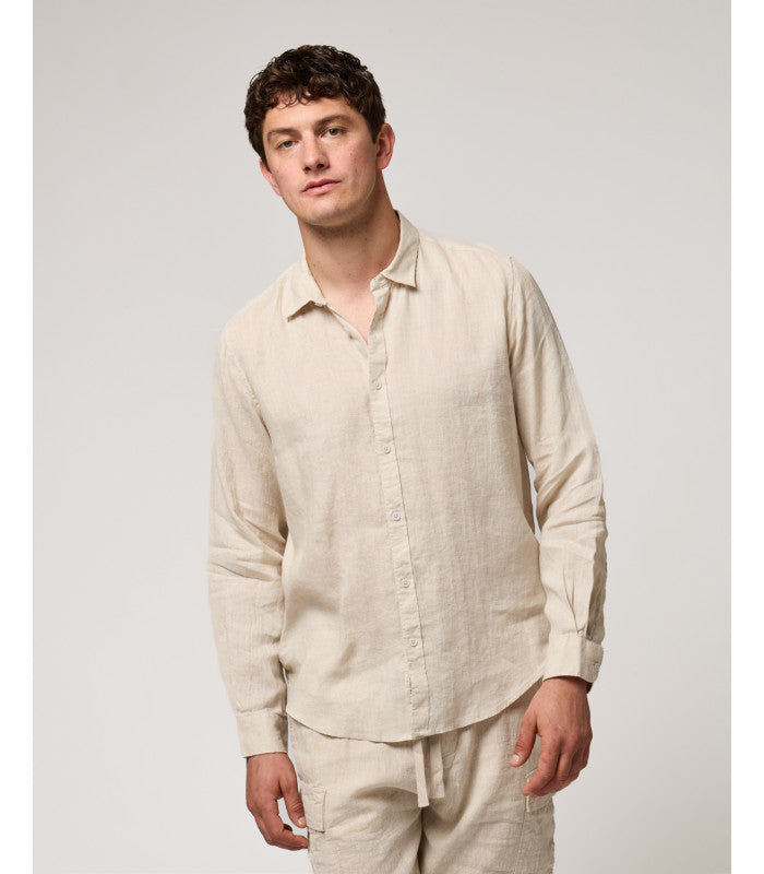 CAMICIA LINO GIANNI LUPO - COLLO ALLA FRANCESE